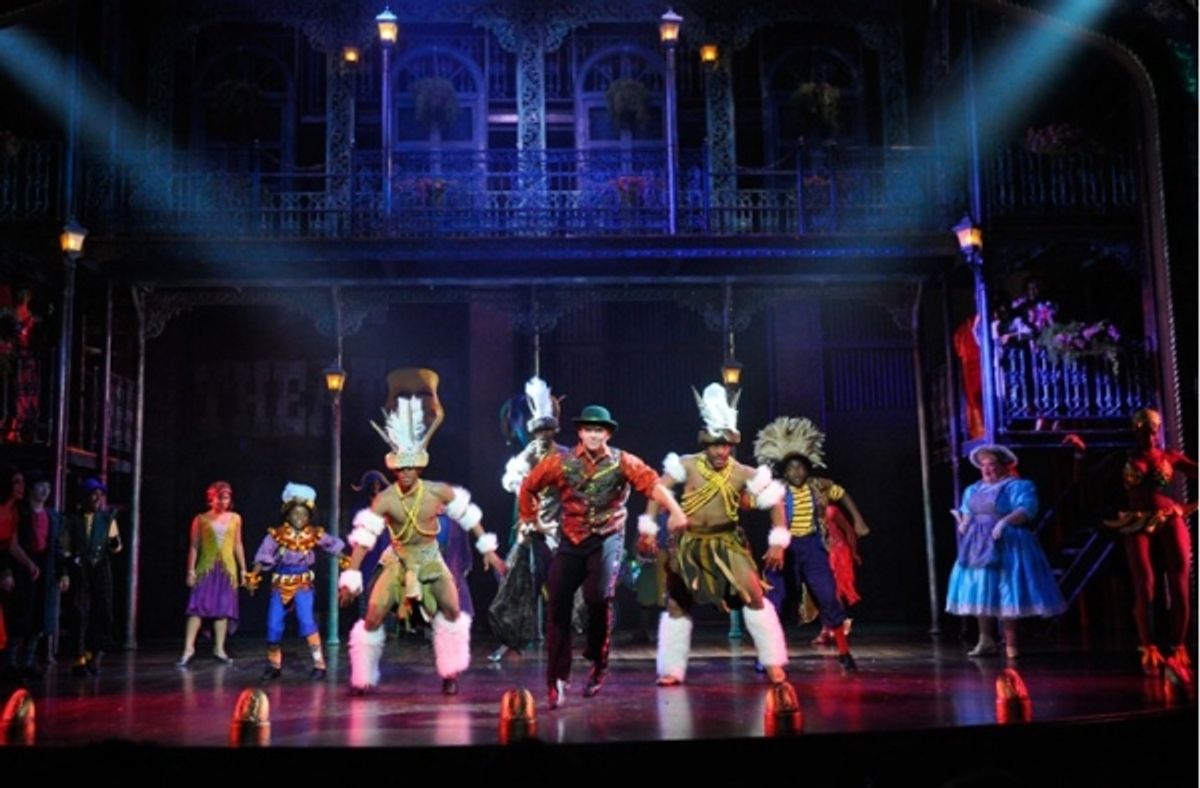 Revelers (foreground: Jared Grimes, Chase Maxwell and Brett Sturgis) at 